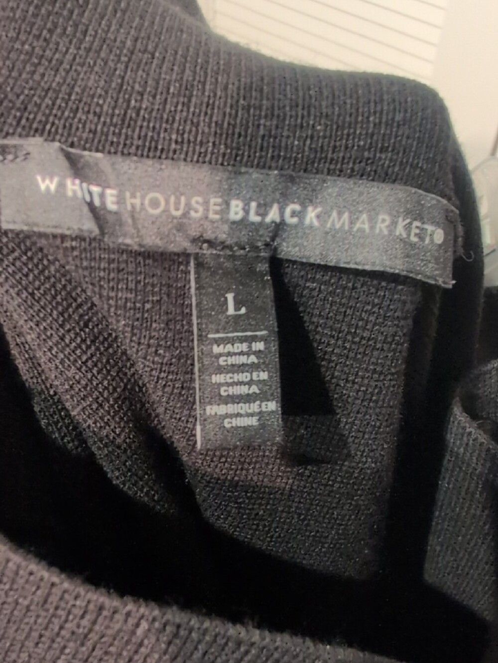 White House Black Market Black High-Waist Pencil Skirt Size L - Picture 6 of 6